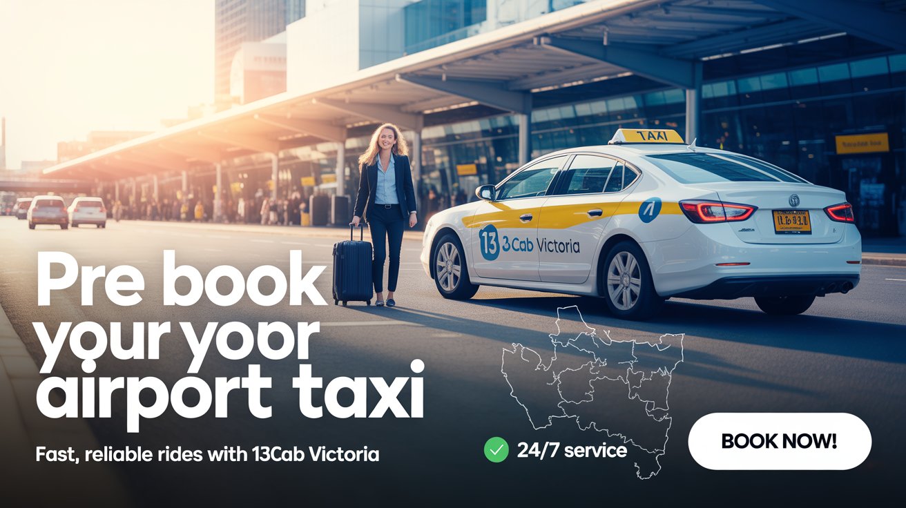 Pre Book Airport Taxi with 13Cab Victoria | Fast & Reliable